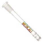 Medicali Glass - Pearl Downstem - Rasta Label - 4.5 Inch