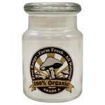 Spark 420 Glass Stash Jar - 6oz - 100 Percent Organic